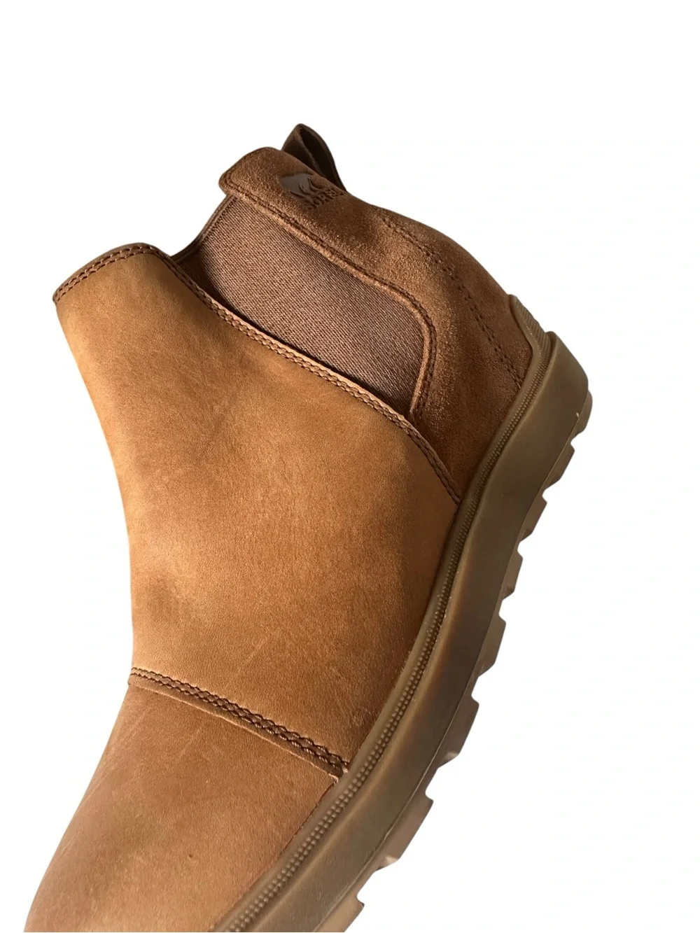 Sorel Evie II Chelsea Waterproof Leather Suede Wedge Boots 7.5